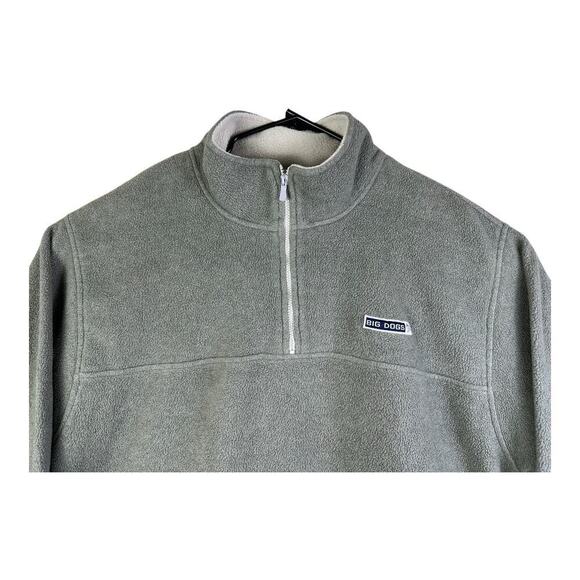 Big Dogs Men's Size 2XL Gray Polar Dogs Quarter-Zip Fleece Jacket - Picture 2 of 12